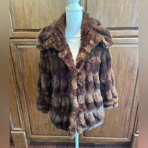 Elie Tahari Faux Fur Coat